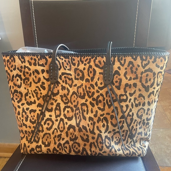 Polo Ralph Lauren Animal Print Leather Bag - Picture 6 of 12